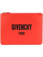 Givenchy Iconic Logo Print Pouch - Red