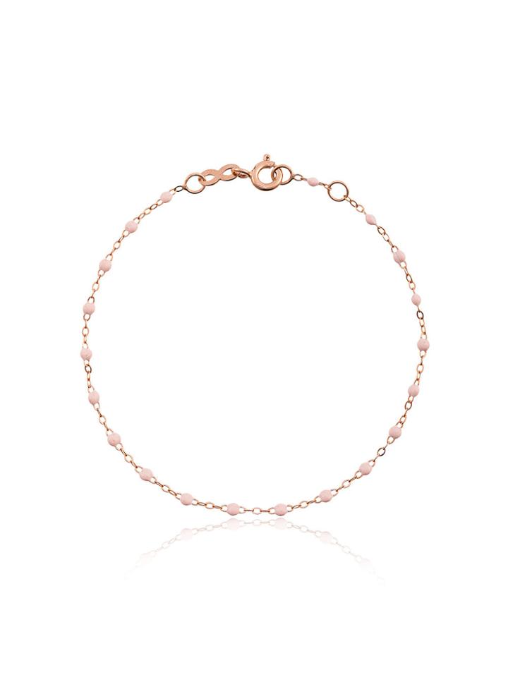 Gigi Clozeau Pink Rg Bead Rose Gold Bracelet - Pink & Purple