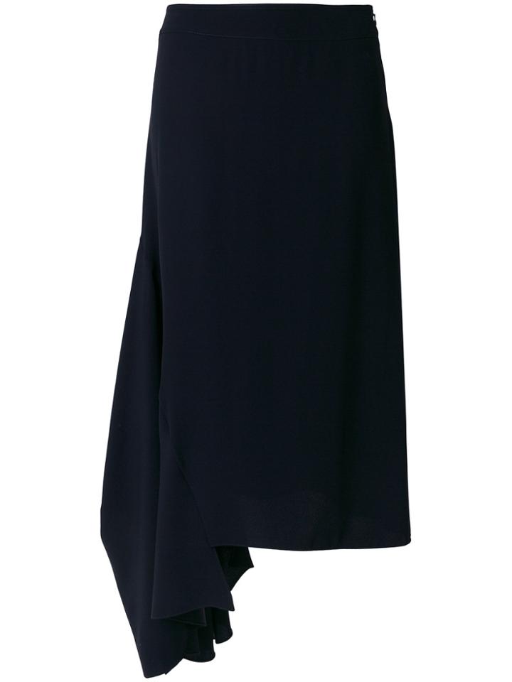 Marni Asymmetric Midi Skirt - Blue