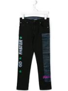 Stella Mccartney Kids 'flame' Printed Jeans, Boy's, Size: 6 Yrs, Black