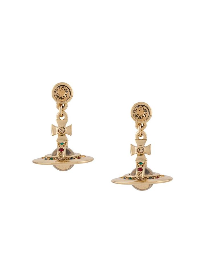 Vivienne Westwood Petite Orb Drop Earrings - Gold