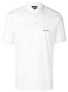 Giorgio Armani Chest Logo Polo Shirt - White