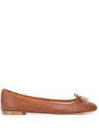 Repetto Round Toe Ballerina Shoes - Brown