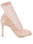 Dolce & Gabbana Pumps With Lace Socks - Neutrals