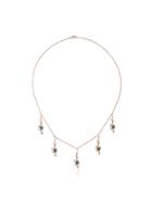 Yvonne Léon 18k Gold Crabs Necklace With Black Diamond And Tsavorite -