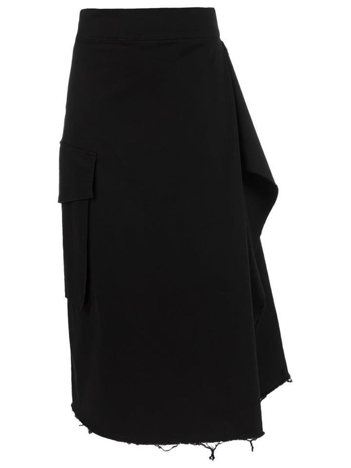 Uma Raquel Davidowicz Midi Skirt, Women's, Size: 46, Black, Cotton/spandex/elastane
