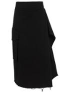 Uma Raquel Davidowicz Midi Skirt, Women's, Size: 46, Black, Cotton/spandex/elastane