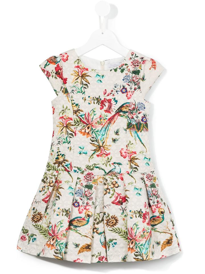 Patachou Floral Print Dress, Toddler Girl's, Size: 3 Yrs, Nude/neutrals