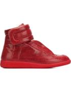 Maison Margiela Future Hi-top Sneakers, Men's, Size: 7, Red, Leather/rubber