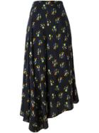 Ports 1961 Asymmetric Palazzo Pants - Black