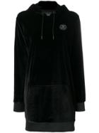 Philipp Plein Oversized Hooded Top - Black