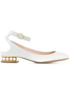 Nicholas Kirkwood Lola Pearl Ballerinas - White