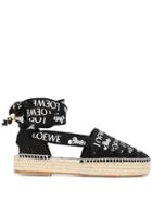 Loewe Lace-up Espadrilles - Black