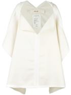 Damir Doma 'call' Cape, Adult Unisex, White, Cashmere/polyester