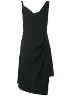 Pinko Guglielmo Asymmetric Wrap Dress - Black