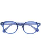 Moscot Round Frame Glasses - Blue