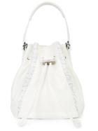 Khirma Eliazov Drawstring Tote, Women's, White, Calf Leather