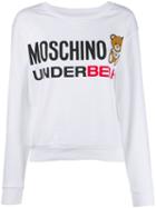 Moschino Printed Logo Bear Sweatshirt - White