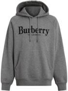 Burberry Logo Hoodie - Grey