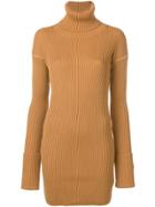 Mm6 Maison Margiela Knitted Mini Dress - Neutrals