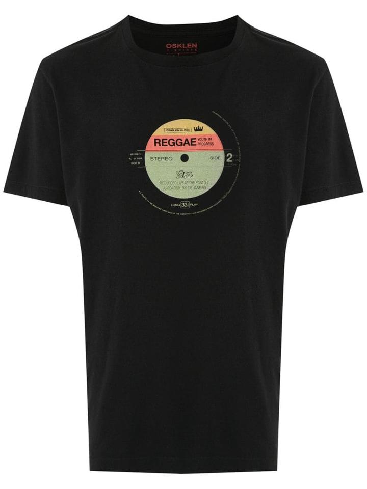 Osklen Vintage Reggae Label Print T-shirt - Black