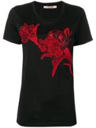 Roberto Cavalli Bead-embellished T-shirt - Black
