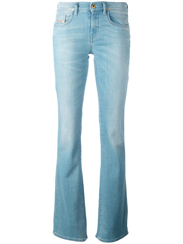 Diesel - Flared Jeans - Women - Cotton/polyester/spandex/elastane - 32, Blue, Cotton/polyester/spandex/elastane