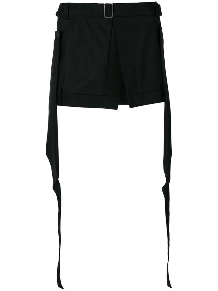 Les Hommes Skirt Shorts - Black