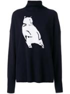 Markus Lupfer Bear Motif Sweater - Blue