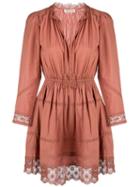 Ulla Johnson Helena Lace-trimmed Dress - Red