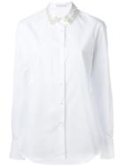 Ermanno Scervino - Embellished Collar Shirt - Women - Cotton - 40, Women's, White, Cotton