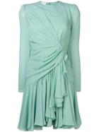 Giambattista Valli Long-sleeve Shift Dress - Green