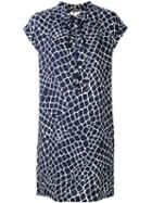 Michael Michael Kors - Printed Dress - Women - Silk - S, Blue, Silk