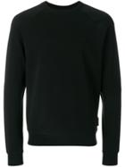 Emporio Armani Logo Embossed Sweatshirt - Black