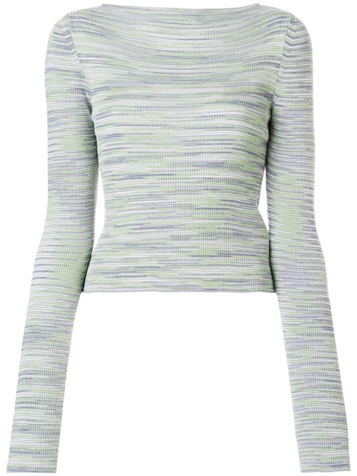 M Missoni Striped Rib Knit Sweater - Multicolour