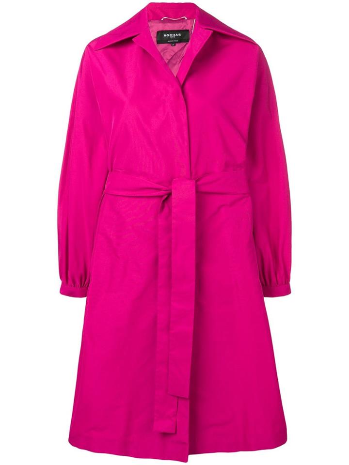 Rochas Oversized Fit Coat - Pink