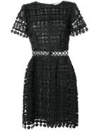 Michael Michael Kors Geometric Floral Lace Dress - Black