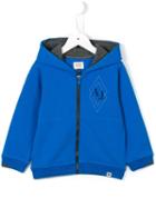 Armani Junior Logo Patch Hoodie, Boy's, Size: 10 Yrs, Blue