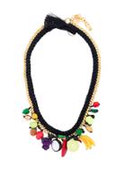 Venessa Arizaga Fruit Rope Necklace - Black