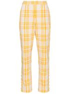 Rosie Assoulin Oboe Check Trousers - Yellow & Orange