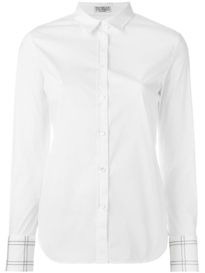 Brunello Cucinelli Metallic Cuff Detail Shirt