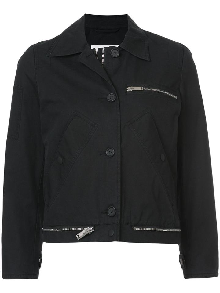 Proenza Schouler Pswl Collared Jacket - Black