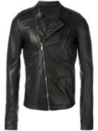 Rick Owens Stooges Biker Jacket, Men's, Size: 52, Black, Lamb Skin/cupro/cotton