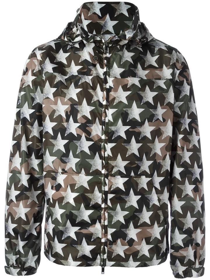 Valentino Camustars Jacket, Men's, Size: 46, Green, Polyamide/polyester