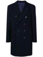 Hackett Double Breasted Coat - Blue