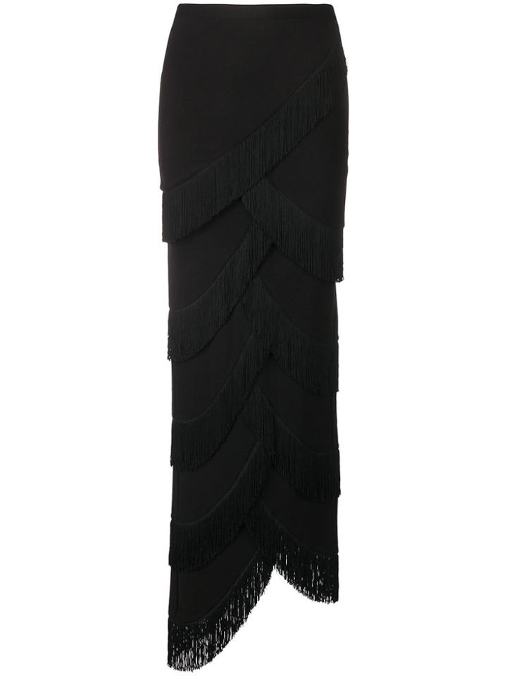 Y / Project Fringed Skirt - Black