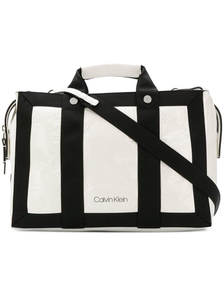 Calvin Klein Rectangular Tote Bag - White