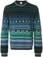 Paul Smith Intarsia Knit Jumper - Blue