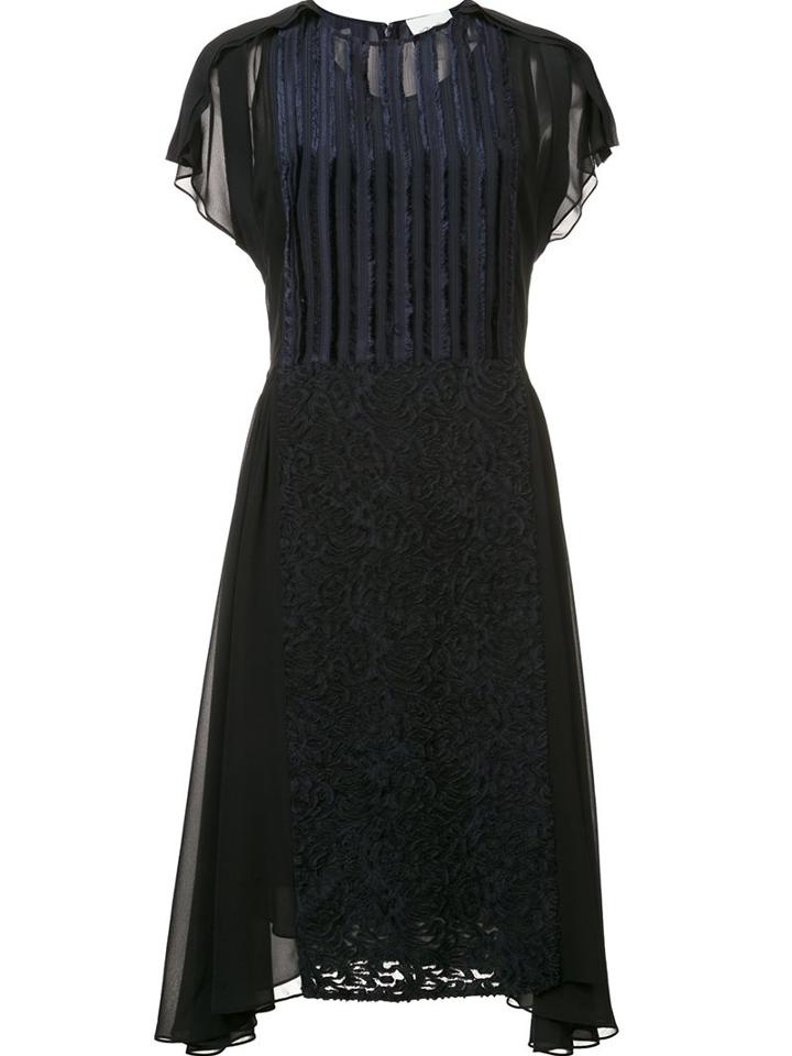 3.1 Phillip Lim Pleated Yoke Dress, Women's, Size: 2, Blue, Silk