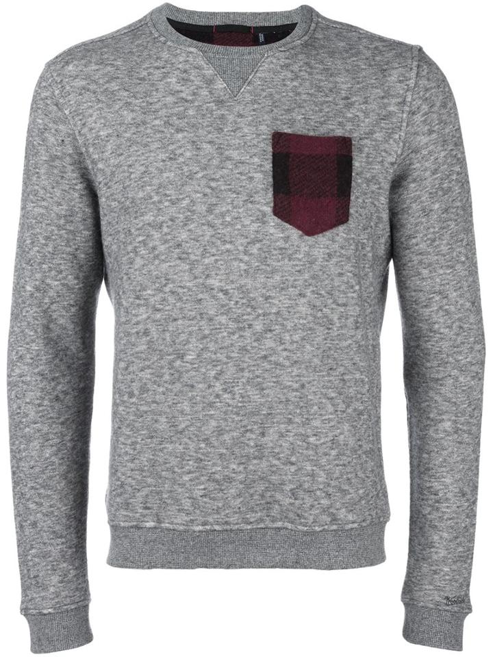 Woolrich 'wofel' Sweatshirt, Men's, Size: Small, Grey, Cotton/polyamide/wool